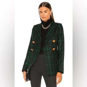 Smythe Wedding Blazer in Hunter Green Plaid